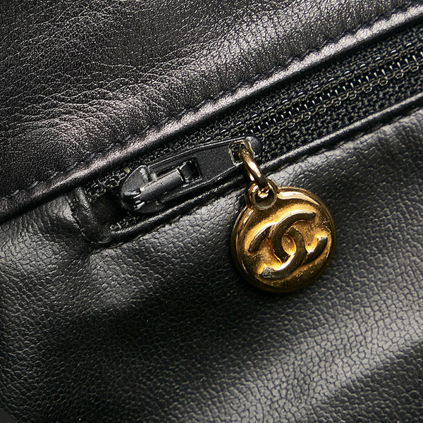 シャネル マトラッセ チェーン ショルダーバッグ ブラック レザー レディース CHANEL 【中古】