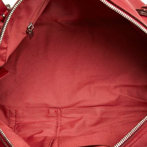 サルヴァトーレフェラガモ ガンチーニ ハンドバッグ AB-21 5815 レッド レザー レディース Salvatore Ferragamo 【中古】