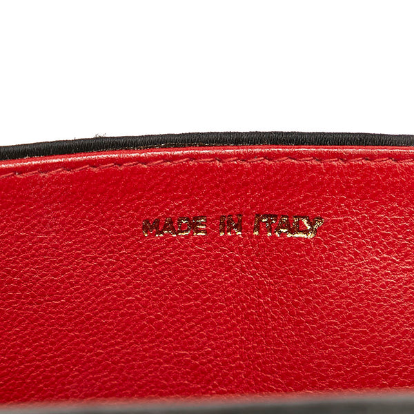 シャネル ココマーク チェーン ショルダーバッグ ブラック サテン レディース CHANEL 【中古】