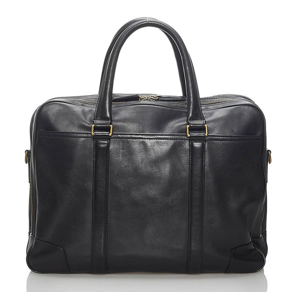 コーチ ビジネスバッグ ショルダーバッグ 2WAY 70777 ブラック レザー メンズ COACH 【中古】