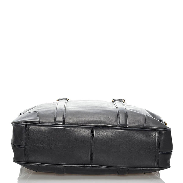 コーチ ビジネスバッグ ショルダーバッグ 2WAY 70777 ブラック レザー メンズ COACH 【中古】