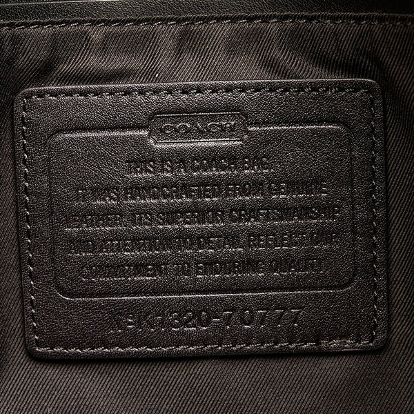 コーチ ビジネスバッグ ショルダーバッグ 2WAY 70777 ブラック レザー メンズ COACH 【中古】
