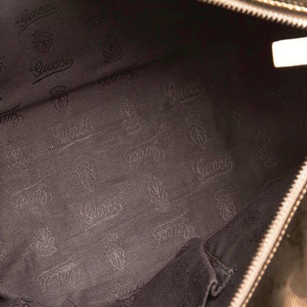 グッチ GGインプリメ トートバッグ 211133 グレー PVC レディース GUCCI 【中古】