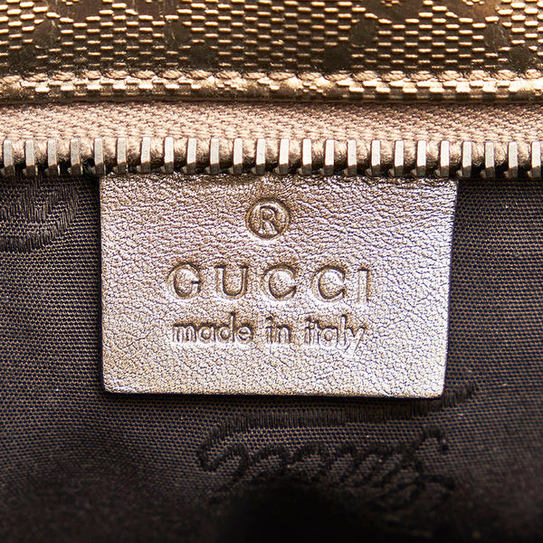 グッチ GGインプリメ トートバッグ 211133 グレー PVC レディース GUCCI 【中古】