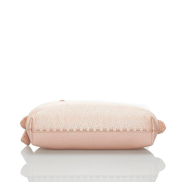 フェンディ セレリア 斜め掛け ショルダーバッグ 8BT085 ピンク レザー レディース FENDI 【中古】