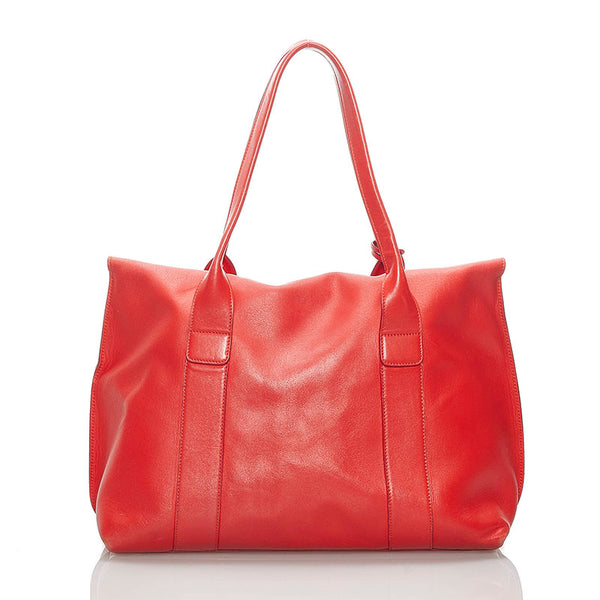 サルヴァトーレフェラガモ ガンチーニ ハンドバッグ トートバッグ GG-21D813 レッド レザー レディース Salvatore Ferragamo 【中古】