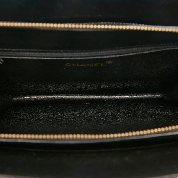 シャネル マトラッセ タッセル チェーン ショルダーバッグ ブラック レザー レディース CHANEL 【中古】