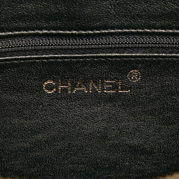 シャネル マトラッセ タッセル チェーン ショルダーバッグ ブラック レザー レディース CHANEL 【中古】