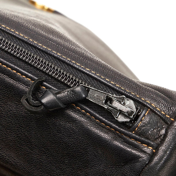 グッチ オールドグッチ オーストリッチ 斜め掛け ショルダーバッグ 001 0438 400 ブラック レザー レディース GUCCI 【中古】