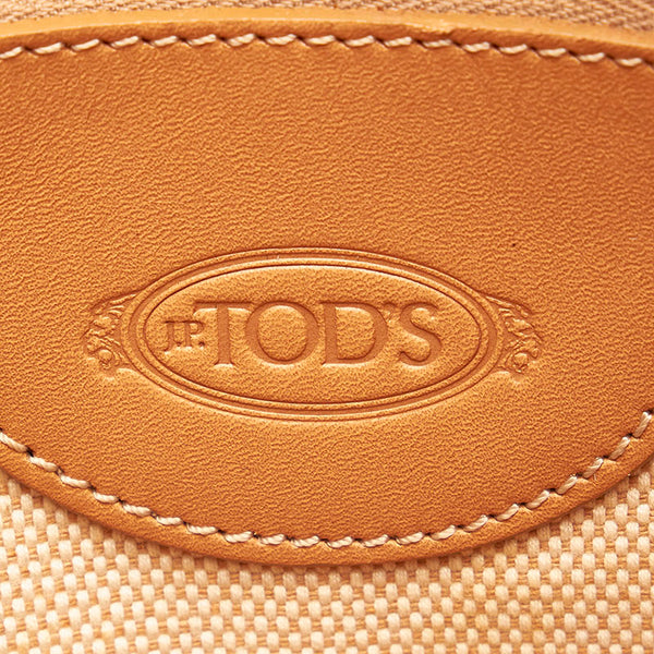 トッズ トートバッグ ショルダーバッグ 2WAY ベージュ レザー レディース TOD’S 【中古】