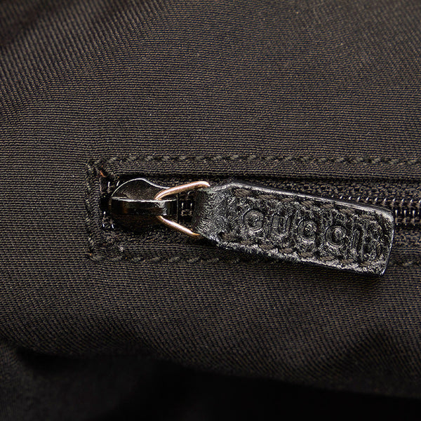 グッチ GGキャンバス アビー トートバッグ 141472 ブラック キャンバス レザー レディース GUCCI 【中古】