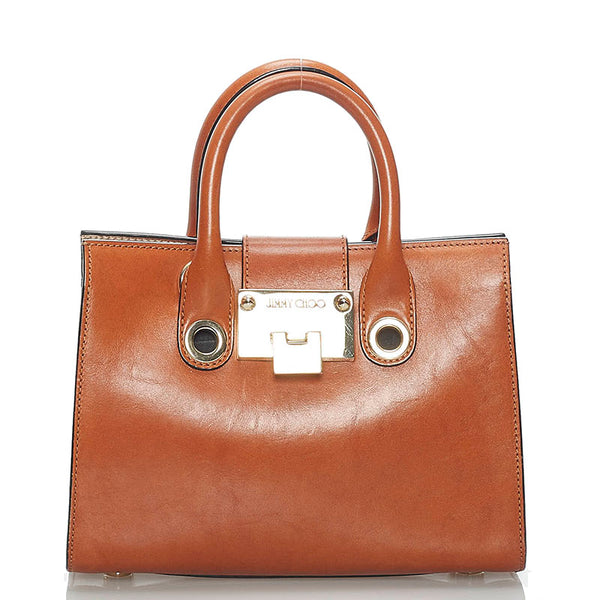 ジミーチュウ ハンドバッグ ショルダーバッグ 2WAY ブラウン レザー レディース JIMMY CHOO 【中古】