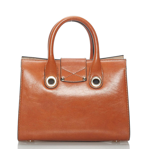 ジミーチュウ ハンドバッグ ショルダーバッグ 2WAY ブラウン レザー レディース JIMMY CHOO 【中古】