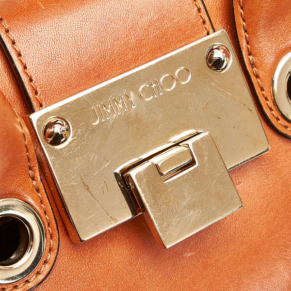 ジミーチュウ ハンドバッグ ショルダーバッグ 2WAY ブラウン レザー レディース JIMMY CHOO 【中古】