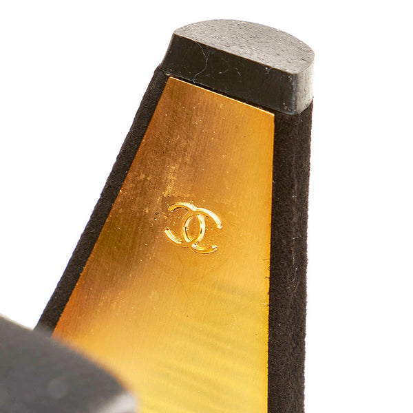 シャネル ココマーク パンプス ブラック スウェード ハラコ レディース CHANEL 【中古】