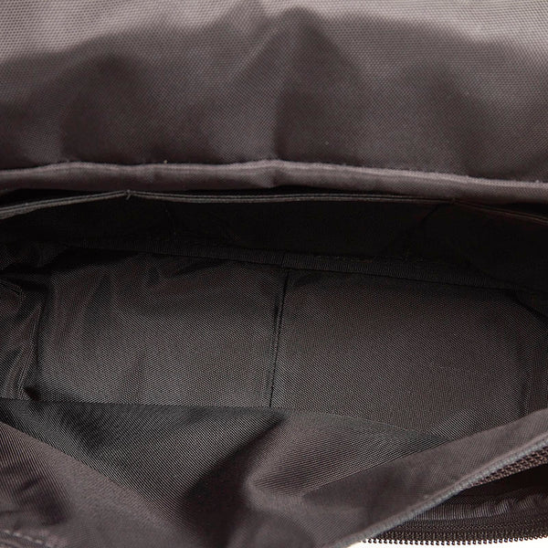 コーチ トラベルポーチ セカンドバッグ グレー ナイロン レディース COACH 【中古】