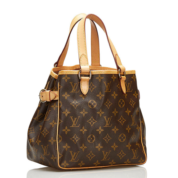 ルイ ヴィトン モノグラム バティニョール ハンドバッグ M51156 ブラウン PVC レザー レディース LOUIS VUITTON 【中古】