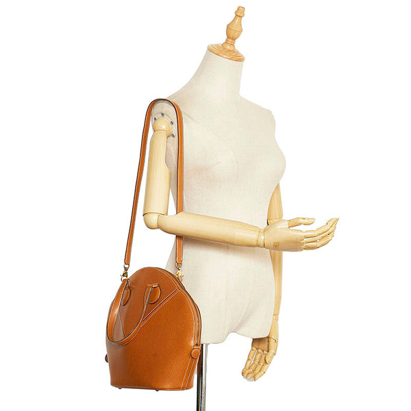 エルメス イルドシキ ハンドバッグ ショルダーバッグ 2WAY ブラウン レザー レディース HERMES 【中古】