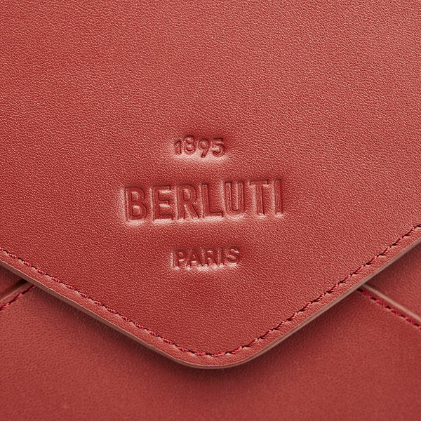 ベルルッティ クラッチバッグ セカンドバッグ レッド レザー メンズ Berluti 【中古】