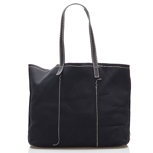 プラダ トートバッグ BR4623 NERO ブラック レザー ネオプレーン レディース PRADA 【中古】