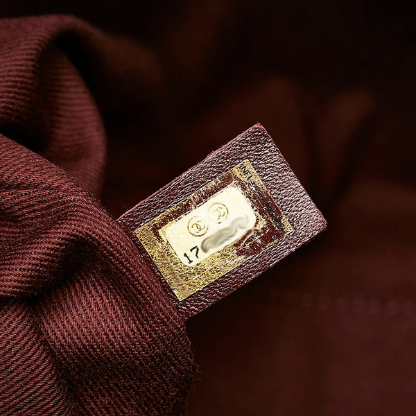 シャネル ココマーク マトラッセ トートバッグ ショルダーバッグ ブラック エナメル レザー レディース CHANEL 【中古】