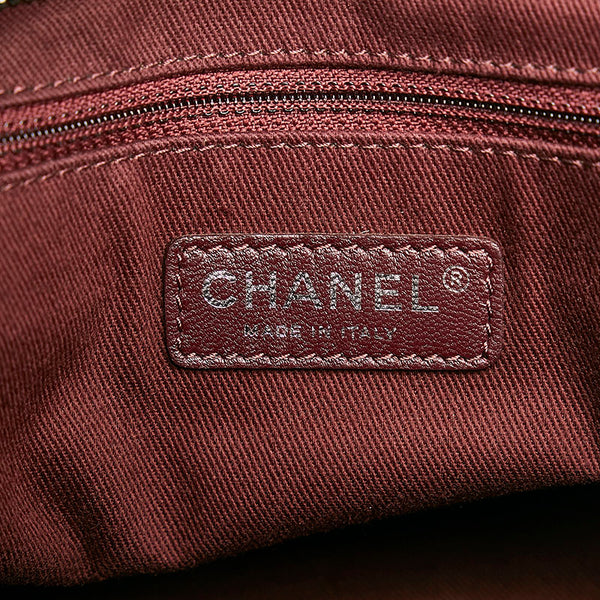 シャネル ココマーク マトラッセ トートバッグ ショルダーバッグ ブラック エナメル レザー レディース CHANEL 【中古】