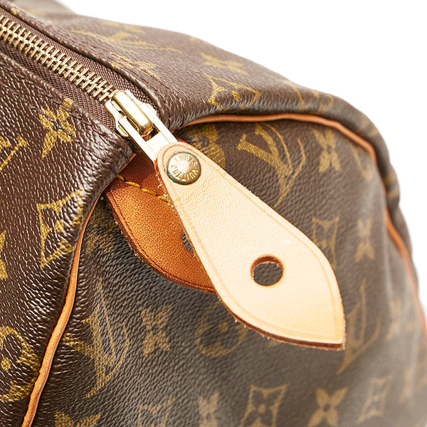 ルイ ヴィトン モノグラム スピーディ40 ハンドバッグ M41522 ブラウン PVC レザー レディース LOUIS VUITTON 【中古】