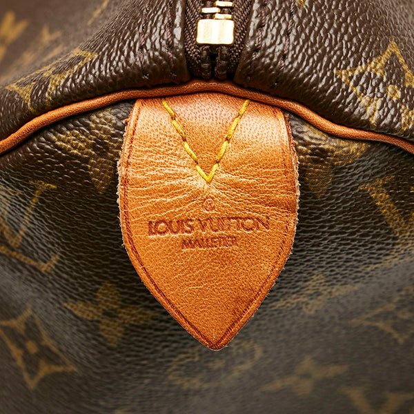 ルイ ヴィトン モノグラム スピーディ40 ハンドバッグ M41522 ブラウン PVC レザー レディース LOUIS VUITTON 【中古】