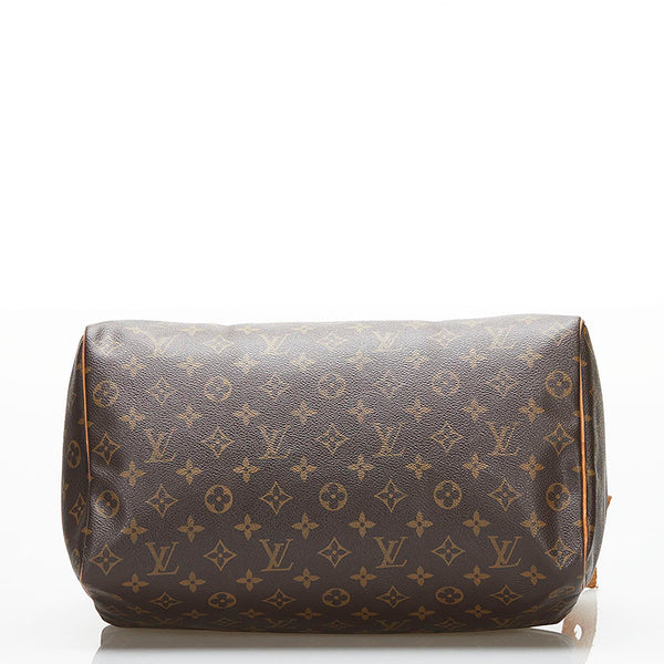 ルイ ヴィトン モノグラム スピーディ35 ボストンバッグ ハンドバッグ M41524 ブラウン PVC レザー レディース LOUIS VUITTON 【中古】
