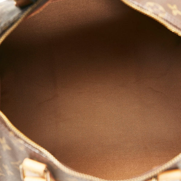 ルイ ヴィトン モノグラム スピーディ35 ボストンバッグ ハンドバッグ M41524 ブラウン PVC レザー レディース LOUIS VUITTON 【中古】
