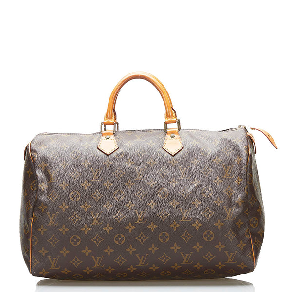 ルイ ヴィトン モノグラム スピーディ40 ボストンバッグ ハンドバッグ M41522 ブラウン PVC レザー レディース LOUIS VUITTON 【中古】