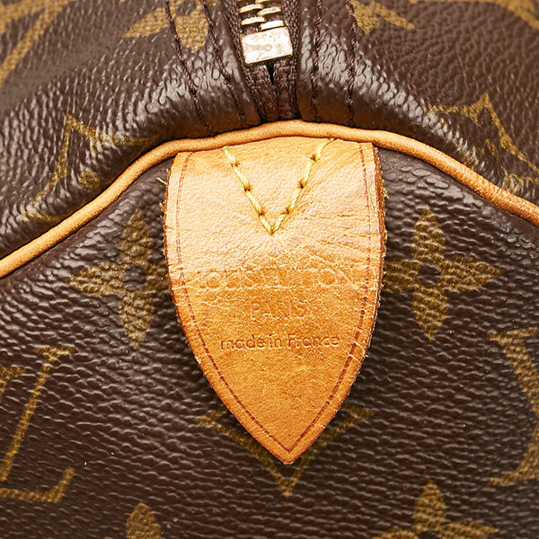 ルイ ヴィトン モノグラム スピーディ40 ボストンバッグ ハンドバッグ M41522 ブラウン PVC レザー レディース LOUIS VUITTON 【中古】