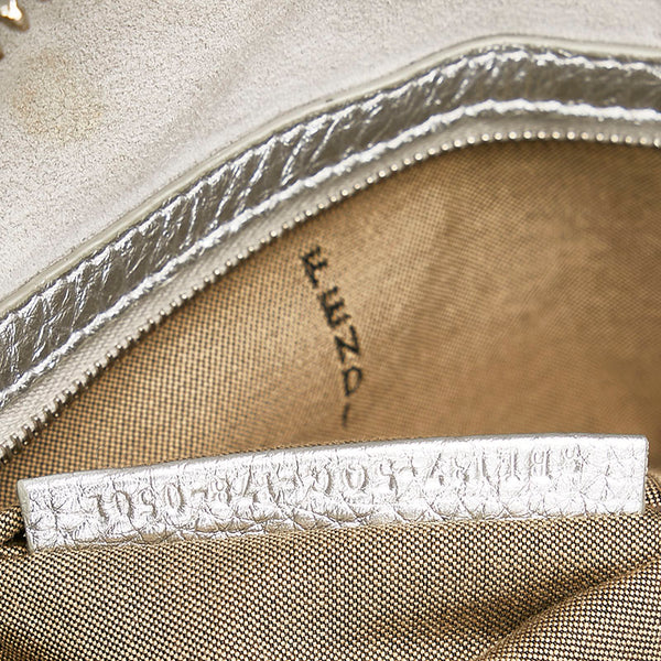 フェンディ セレリア ハンドバッグ ショルダーバッグ 2WAY シルバー レザー レディース FENDI 【中古】
