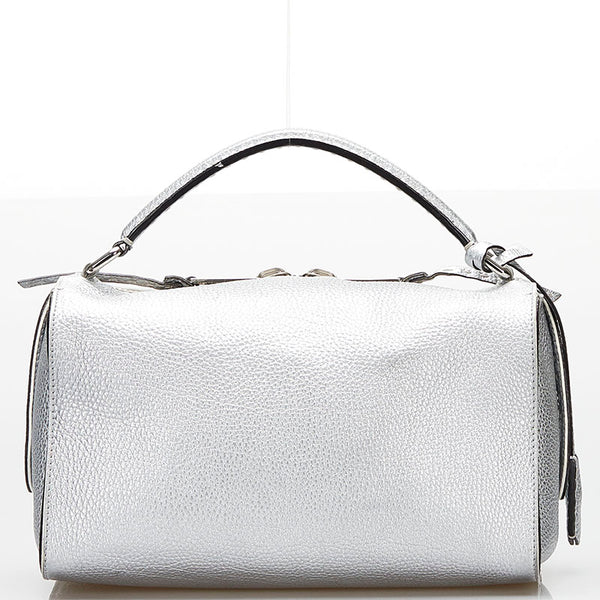 フェンディ セレリア ハンドバッグ ショルダーバッグ 2WAY シルバー レザー レディース FENDI 【中古】