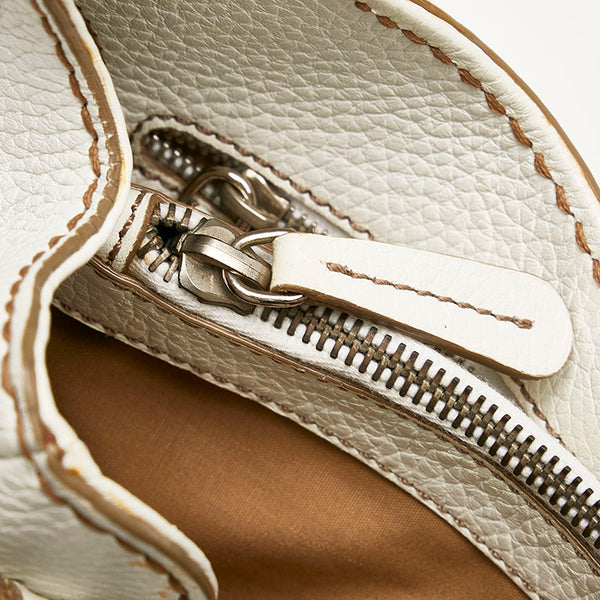 トッズ トートバッグ ショルダーバッグ 02ER566 ホワイト レザー レディース TOD’S 【中古】