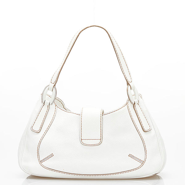 トッズ トートバッグ ショルダーバッグ 02ER566 ホワイト レザー レディース TOD’S 【中古】
