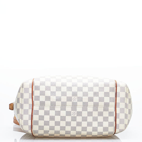 ルイ ヴィトン ダミエ アズール トータリーPM トートバッグ ショルダーバッグ N51261 ホワイト PVC レザー レディース LOUIS VUITTON 【中古】