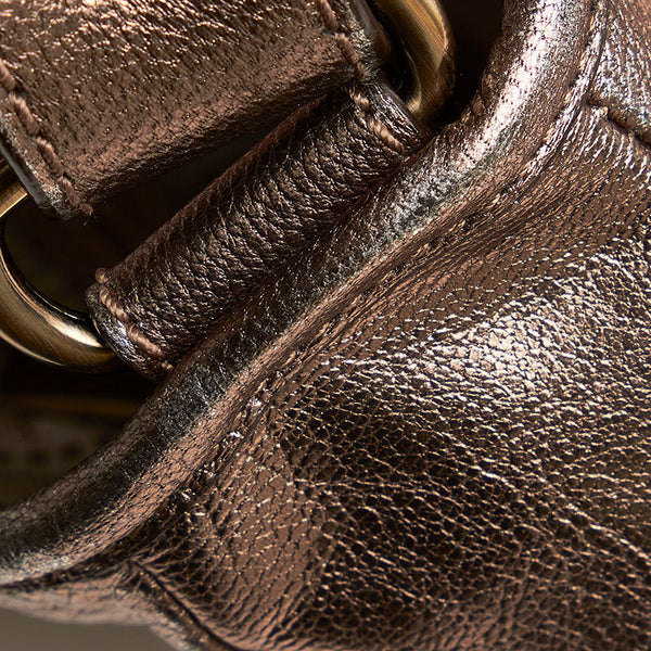 サルヴァトーレフェラガモ ワンショルダーバッグ ハンドバッグ B991 シルバー レザー レディース Salvatore Ferragamo 【中古】