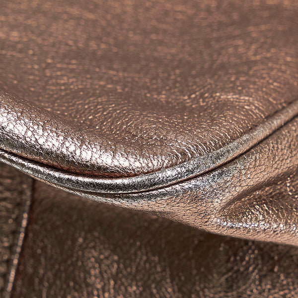 サルヴァトーレフェラガモ ワンショルダーバッグ ハンドバッグ B991 シルバー レザー レディース Salvatore Ferragamo 【中古】