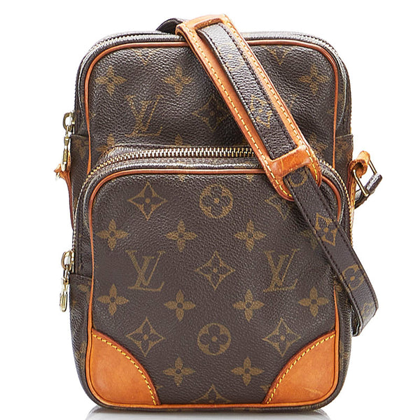ルイ ヴィトン モノグラム アマゾン 斜め掛け ショルダーバッグ M45236 ブラウン PVC レザー レディース LOUIS VUITTON 【中古】