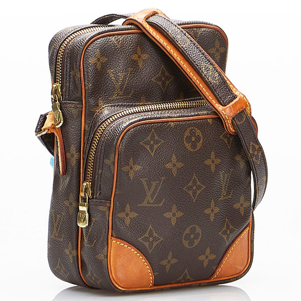 ルイ ヴィトン モノグラム アマゾン 斜め掛け ショルダーバッグ M45236 ブラウン PVC レザー レディース LOUIS VUITTON 【中古】