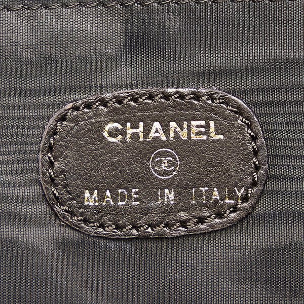 シャネル チェーン トートバッグ ショルダーバッグ ブラック エナメル レディース CHANEL 【中古】