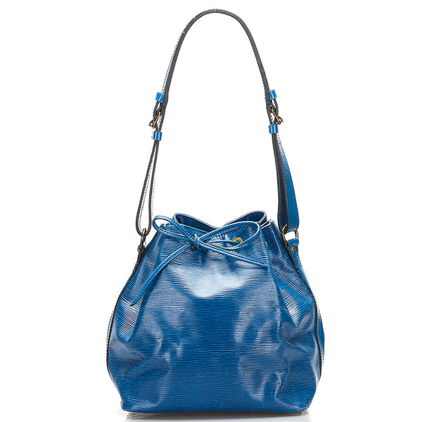 ルイ ヴィトン エピ プチノエ ショルダーバッグ M44105 トレドブルー レザー レディース LOUIS VUITTON 【中古】