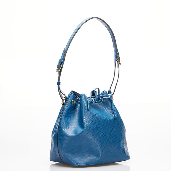 ルイ ヴィトン エピ プチノエ ショルダーバッグ M44105 トレドブルー レザー レディース LOUIS VUITTON 【中古】
