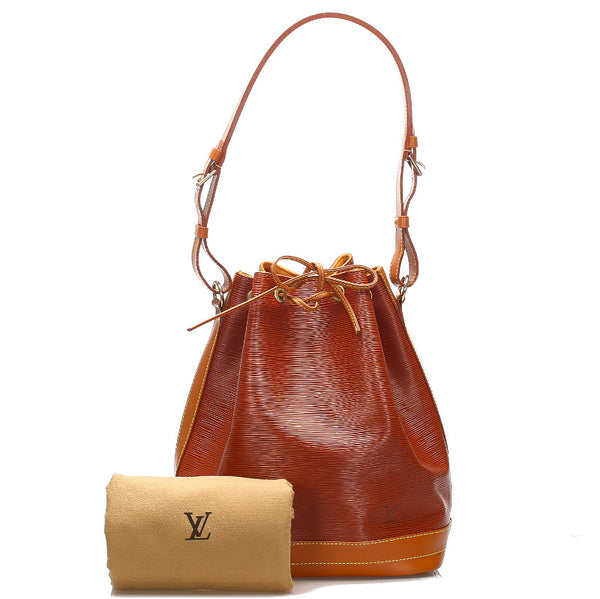 ルイ ヴィトン エピ ノエ M44028 ブラウン レザー ショルダーバッグ レディース LOUIS VUITTON 中古