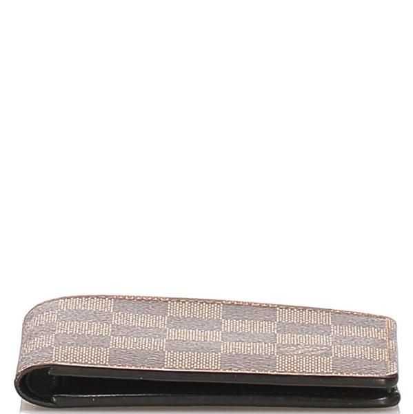 ルイ ヴィトン ダミエ ミュルティプル CT2199 ブラウン 茶 PVC レザー 二つ折り財布 メンズ LOUIS VUITTON 中古