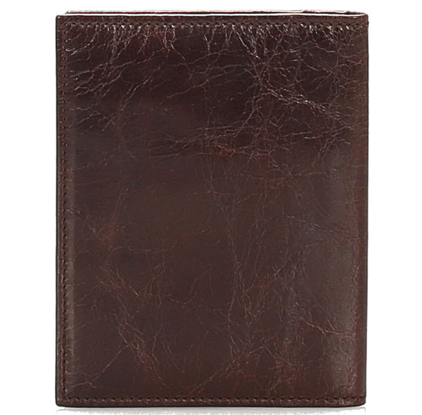 ドルチェアンドガッバーナ ブラウン レザー パスポートケース レディース DOLCE&GABBANA 中古