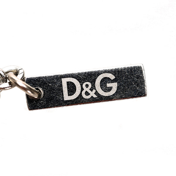 ドルチェアンドガッバーナ シルバー メタル ネックレス レディース DOLCE&GABBANA 中古