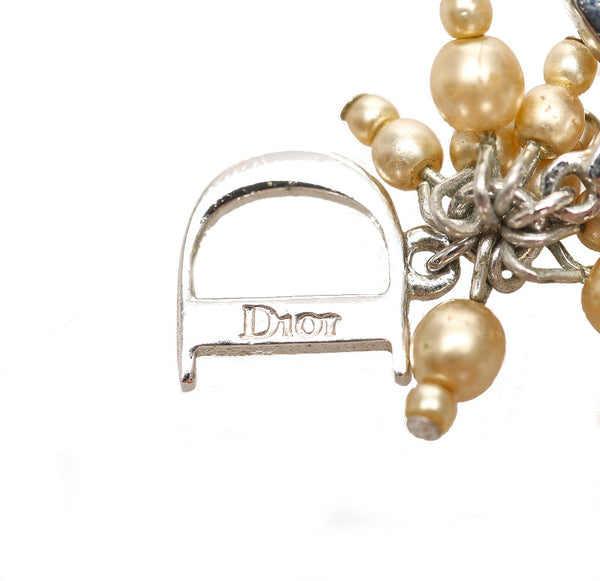 ディオール シルバー メタル ネックレス レディース Dior 中古