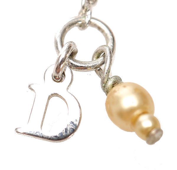 ディオール シルバー メタル ネックレス レディース Dior 中古